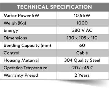technical specification mb60